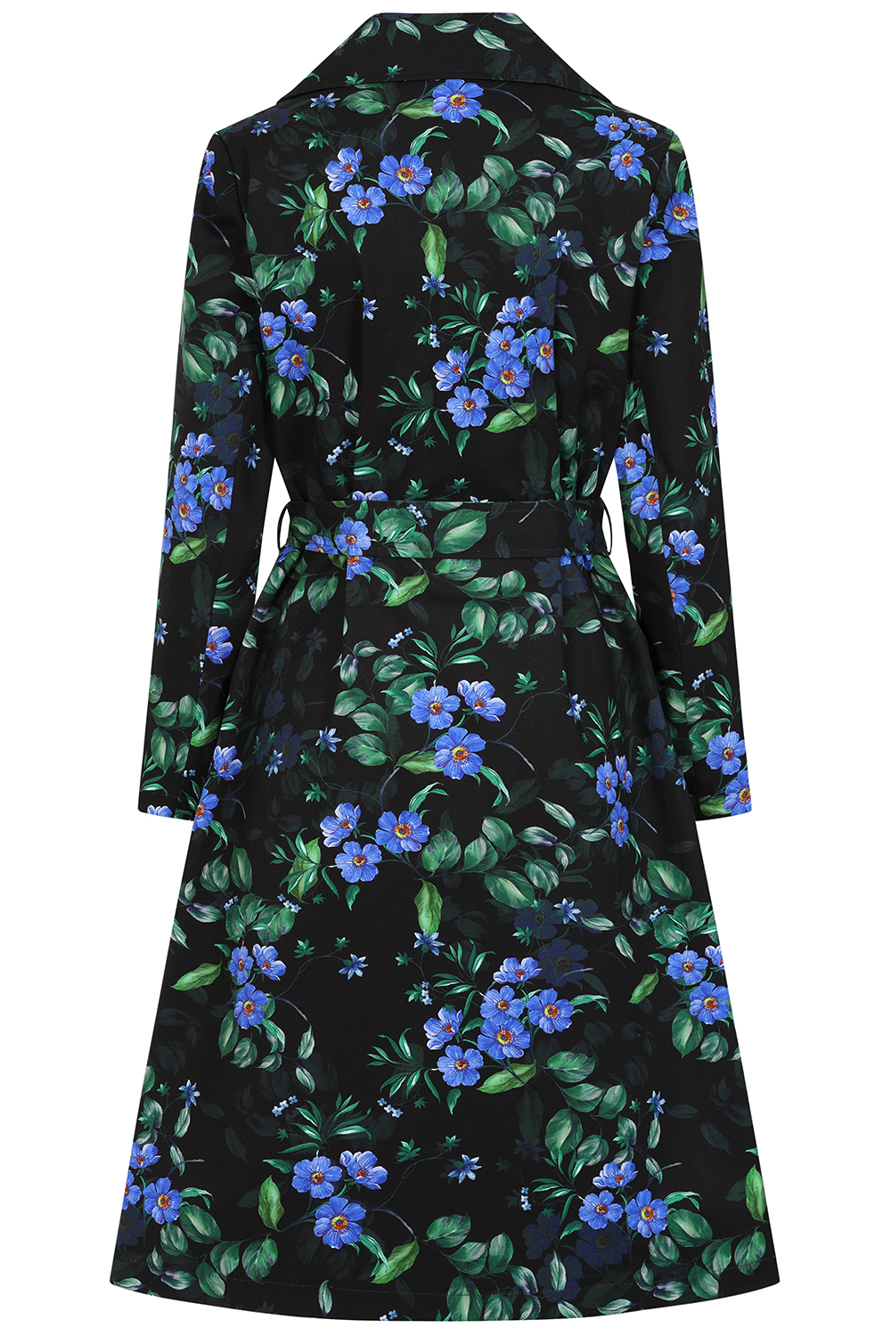 Brooke Floral Swing Coat in Extended Sizing
